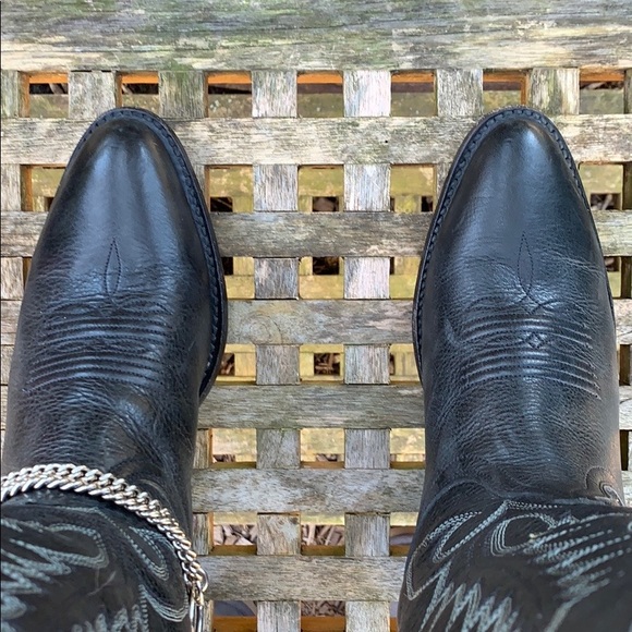 FRYE Near-NEW Black Cowgirl Cowboy Western Boots, Size 6.5 - Picture 7 of 12